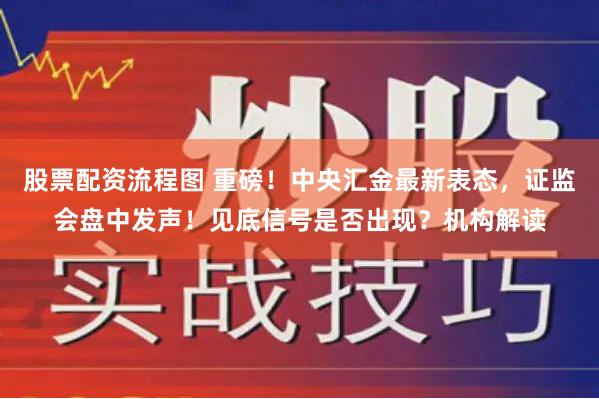 股票配资流程图 重磅！中央汇金最新表态，证监会盘中发声！见底信号是否出现？机构解读