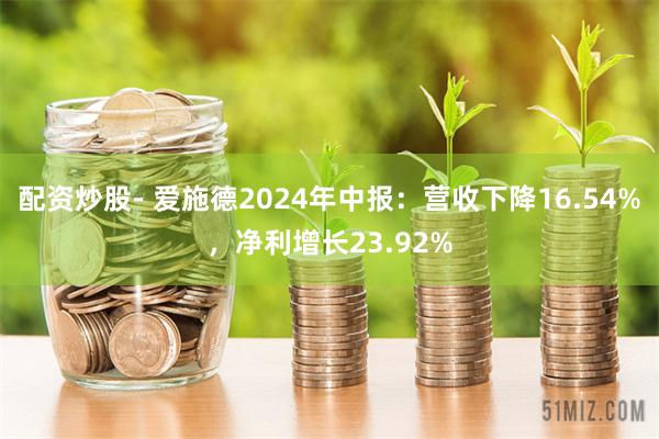 配资炒股- 爱施德2024年中报：营收下降16.54%，净利增长23.92%